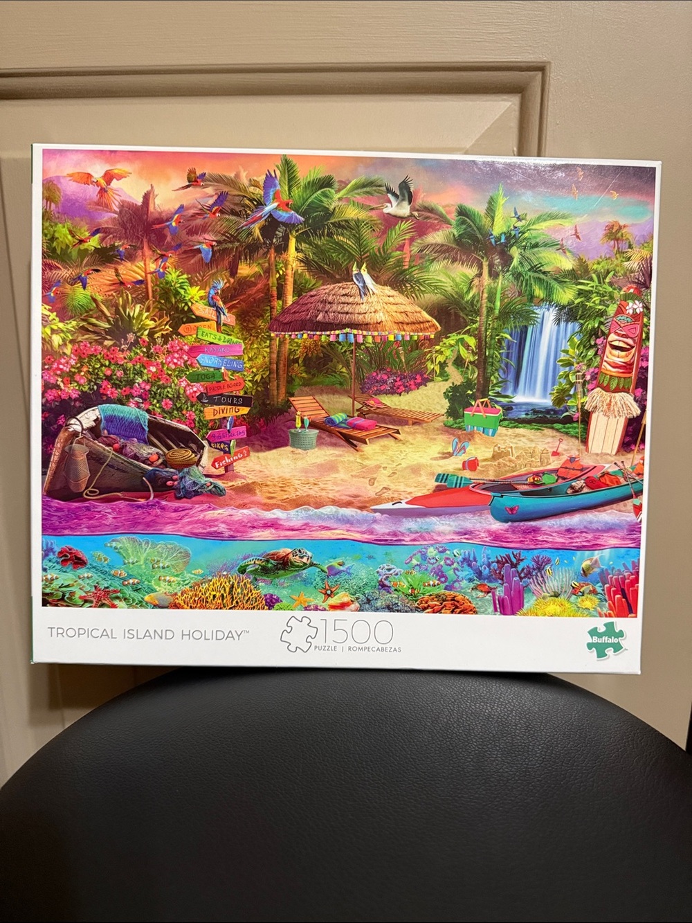 Buffalo Games Tropical Island Holiday 1500 Piece Jigsaw Puzzle NWT Sealed